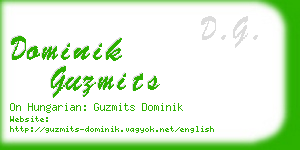 dominik guzmits business card